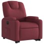 Sillón eléctrico reclinable elevable de tela rojo tinto en Sillones | Comprar online en Foru.es