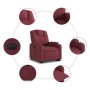 Sillón eléctrico reclinable elevable de tela rojo tinto en Sillones | Comprar online en Foru.es