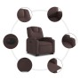 Sillón eléctrico reclinable elevable de tela marrón oscuro en Sillones | Comprar online en Foru.es