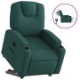 Sillón eléctrico reclinable elevable de tela verde oscuro en Sillones | Comprar online en Foru.es