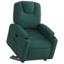 Sillón eléctrico reclinable elevable de tela verde oscuro en Sillones | Comprar online en Foru.es