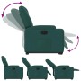 Sillón eléctrico reclinable elevable de tela verde oscuro en Sillones | Comprar online en Foru.es