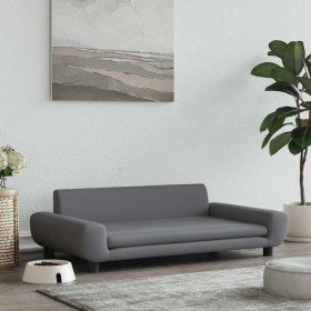 Cama para perros de terciopelo gris oscuro 100x54x33 cm en Camas para perros | Comprar online en Foru.es