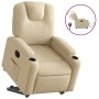 Sillón eléctrico reclinable elevable de tela color crema en Sillones | Comprar online en Foru.es