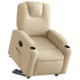 Sillón eléctrico reclinable elevable de tela color crema en Sillones | Comprar online en Foru.es