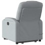 Sillón de masaje eléctrico reclinable elevable tela gris claro en Sillones | Comprar online en Foru.es