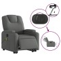 Sillón de masaje eléctrico reclinable elevable tela gris oscuro en Sillones | Comprar online en Foru.es