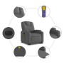 Sillón de masaje eléctrico reclinable elevable tela gris oscuro en Sillones | Comprar online en Foru.es