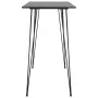 Mesa alta y taburetes de bar 7 piezas negro de , muebles para cocinas y comedores - Ref: Foro24-3057389, Precio: 600,06 €, De...