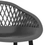 Mesa alta y taburetes de bar 7 piezas blanco y gris de , muebles para cocinas y comedores - Ref: Foro24-3057419, Precio: 543,...