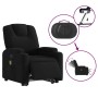 Sillón de masaje eléctrico reclinable elevable tela negro en Sillones | Comprar online en Foru.es