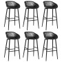 Mesa alta y taburetes de bar 7 piezas negro de , muebles para cocinas y comedores - Ref: Foro24-3057473, Precio: 544,16 €, De...