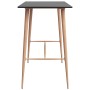 Mesa alta y taburetes de bar 7 piezas negro de , muebles para cocinas y comedores - Ref: Foro24-3057471, Precio: 718,75 €, De...