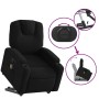 Sillón de masaje eléctrico reclinable elevable tela negro en Sillones | Comprar online en Foru.es