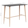 Mesa alta y taburetes de bar 7 piezas negro de , muebles para cocinas y comedores - Ref: Foro24-3057471, Precio: 718,75 €, De...
