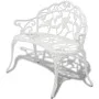 Banco de jardín de aluminio fundido blanco 100 cm de vidaXL, Bancos de jardín - Ref: Foro24-42167, Precio: 141,23 €, Descuent...