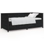 Sofá cama de madera maciza de pino negro 100x200 cm de , Camas y somieres - Ref: Foro24-820900, Precio: 327,12 €, Descuento: %