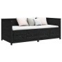 Sofá cama de madera maciza de pino negro 100x200 cm de , Camas y somieres - Ref: Foro24-820900, Precio: 327,12 €, Descuento: %