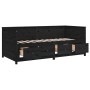 Sofá cama de madera maciza de pino negro 100x200 cm de , Camas y somieres - Ref: Foro24-820900, Precio: 327,12 €, Descuento: %