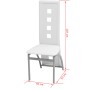 Conjunto de comedor de cinco piezas blanco de vidaXL, muebles para cocinas y comedores - Ref: Foro24-242909, Precio: 313,33 €...