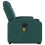 Sillón masaje eléctrico reclinable elevable tela verde oscuro en Sillones | Comprar online en Foru.es