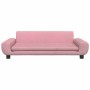 Cama para perros de terciopelo rosa 100x54x33 cm en Camas para perros | Comprar online en Foru.es