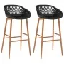 Taburetes de cocina 2 unidades negro de , Taburetes de cocina - Ref: Foro24-248152, Precio: 142,16 €, Descuento: %