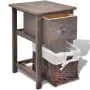 Mesitas de noche 2 unidades madera marrón de , Mesitas de noche - Ref: Foro24-242869, Precio: 111,47 €, Descuento: %