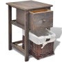 Mesitas de noche 2 unidades madera marrón de , Mesitas de noche - Ref: Foro24-242869, Precio: 105,72 €, Descuento: %