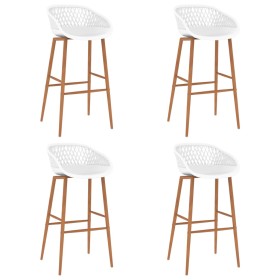 Taburetes de bar 4 unidades blanco de , Taburetes de cocina - Ref: Foro24-248165, Precio: 279,63 €, Descuento: %