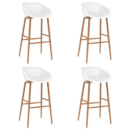 Taburetes de bar 4 unidades blanco de , Taburetes de cocina - Ref: Foro24-248165, Precio: 273,39 €, Descuento: %