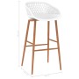 Taburetes de bar 4 unidades blanco de , Taburetes de cocina - Ref: Foro24-248165, Precio: 279,63 €, Descuento: %