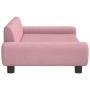 Cama para perros de terciopelo rosa 100x54x33 cm en Camas para perros | Comprar online en Foru.es