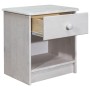 Mesita de noche de madera maciza de pino 41x30x42 cm de vidaXL, Mesitas de noche - Ref: Foro24-325533, Precio: 38,20 €, Descu...