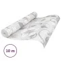 Papel pintado 3D no tejido estampado de flores gris 10x0,53 m de , Papel pintado - Ref: Foro24-353403, Precio: 19,40 €, Descu...