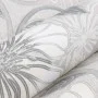 Papel pintado 3D no tejido estampado de flores gris 10x0,53 m de , Papel pintado - Ref: Foro24-353403, Precio: 19,40 €, Descu...