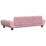 Cama para perros de terciopelo rosa 100x54x33 cm en Camas para perros | Comprar online en Foru.es