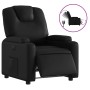 Sillón reclinable eléctrico de cuero sintético negro en Sillones | Comprar online en Foru.es
