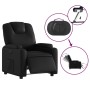 Sillón reclinable eléctrico de cuero sintético negro en Sillones | Comprar online en Foru.es