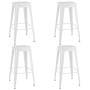 Mesa alta y taburetes de bar 5 piezas blanco de , muebles para cocinas y comedores - Ref: Foro24-3057402, Precio: 511,43 €, D...