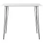 Mesa alta y taburetes de bar de 5 piezas blanco y negro de , muebles para cocinas y comedores - Ref: Foro24-3057409, Precio: ...