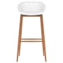 Mesa alta y taburetes de bar de 5 piezas blanco de , muebles para cocinas y comedores - Ref: Foro24-3057435, Precio: 439,77 €...