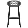 Mesa alta y taburetes de bar 7 piezas negro y gris de , muebles para cocinas y comedores - Ref: Foro24-3057475, Precio: 551,6...