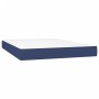 Cama box spring colchón y luces LED tela azul 140x200 cm de , Camas y somieres - Ref: Foro24-3133483, Precio: 447,80 €, Descu...
