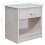 Mesita de noche de madera maciza de pino 41x30x42 cm de vidaXL, Mesitas de noche - Ref: Foro24-325533, Precio: 38,20 €, Descu...