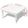 Glänzend weißer Couchtisch 80x80x42 cm von vidaXL, Couchtisch - Ref: Foro24-243379, Preis: 156,39 €, Rabatt: %