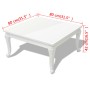 Mesa de centro blanco brillante 80x80x42 cm de vidaXL, Mesas de centro - Ref: Foro24-243379, Precio: 159,37 €, Descuento: %