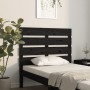 Cabecero de cama madera maciza de pino negro 100x3x80 cm de , Cabeceros y pies de cama - Ref: Foro24-821336, Precio: 42,35 €,...