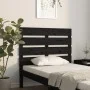 Cabecero de cama madera maciza de pino negro 100x3x80 cm de , Cabeceros y pies de cama - Ref: Foro24-821336, Precio: 35,59 €,...