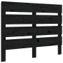 Cabecero de cama madera maciza de pino negro 100x3x80 cm de , Cabeceros y pies de cama - Ref: Foro24-821336, Precio: 35,59 €,...